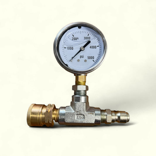 Pressure Test Gauge with 3/8" Quick Connects