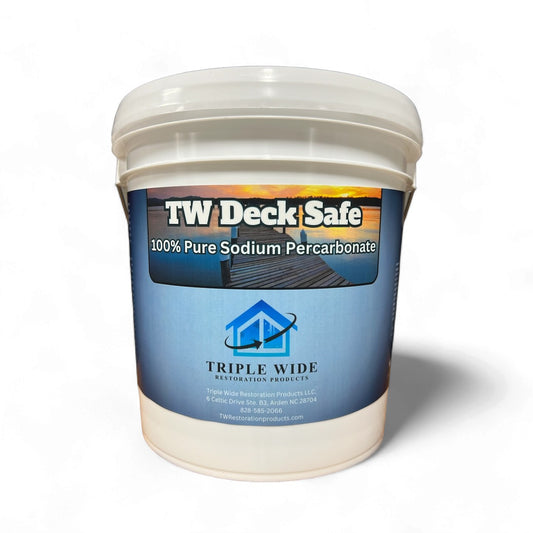 TW Deck Safe - 100% Sodium Percarbonate - Water Safe - Non-Alkaline Wood Cleaner